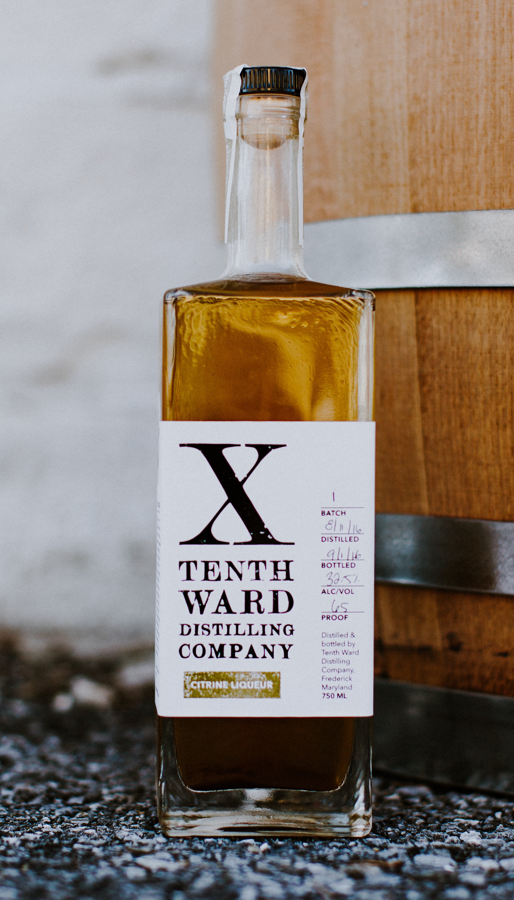 Citrine Liqueur Bottle