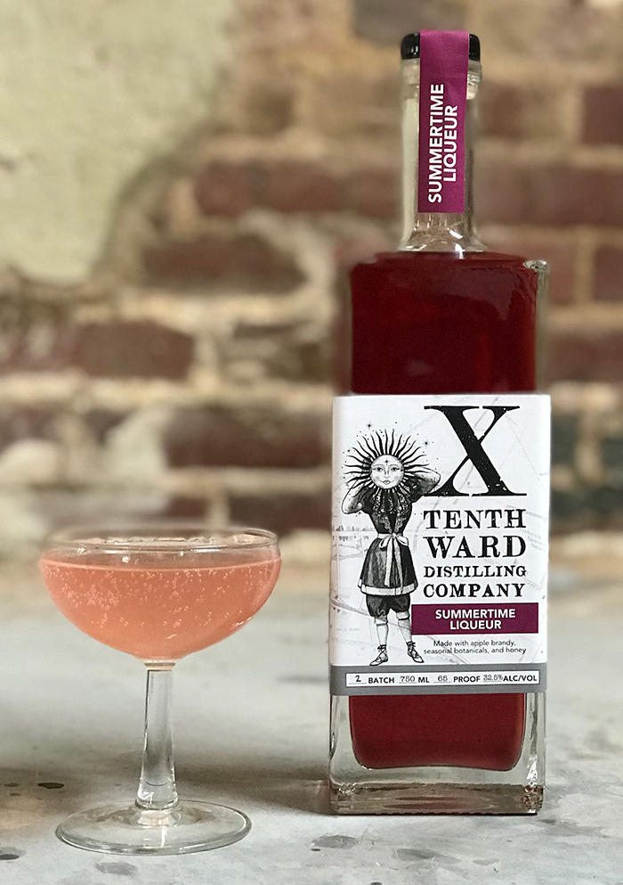 Summertime Royale, made with Tenth Ward Summertime Liqueur