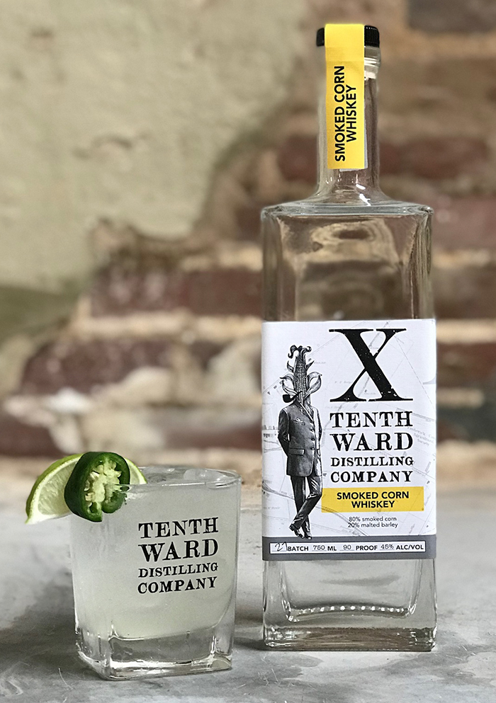 Smokey Jalapeno Margarita, made with Tenth Ward Smoked Corn Whiskey