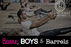 Barre East barre workshop at Tenth Ward Distilling Company on March 24th at 1:30pm