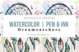 Cocktails & Creating! Watercolor, Pen and Ink at Tenth Ward Distilling Company, March 14th