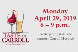 Tenth Ward will be at Taste of Carroll on April 29, 2019