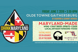 Visit the Tenth Ward booth during DrinkMaryland in Olde Town Gaithersburg on June 6!