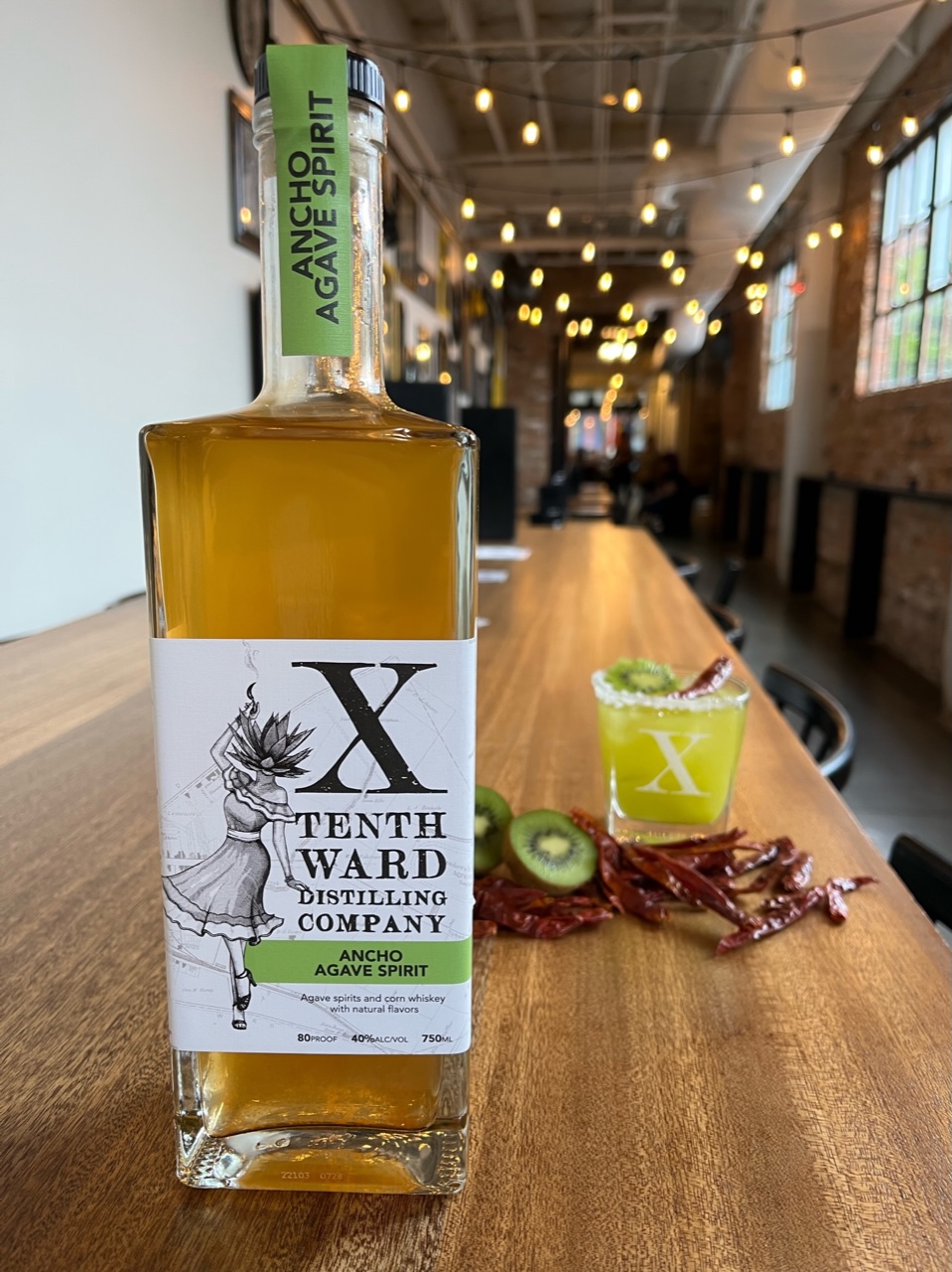 Agave spirit with cocktail by Tenth Ward