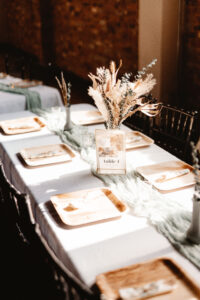 Table scape at Tenth Ward's wedding venue