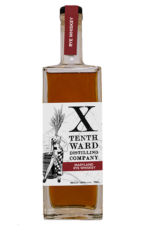 Tenth Ward Maryland Rye Whiskey bottle