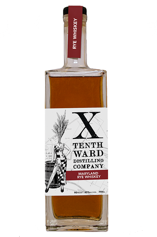 Tenth Ward Maryland Rye Whiskey bottle