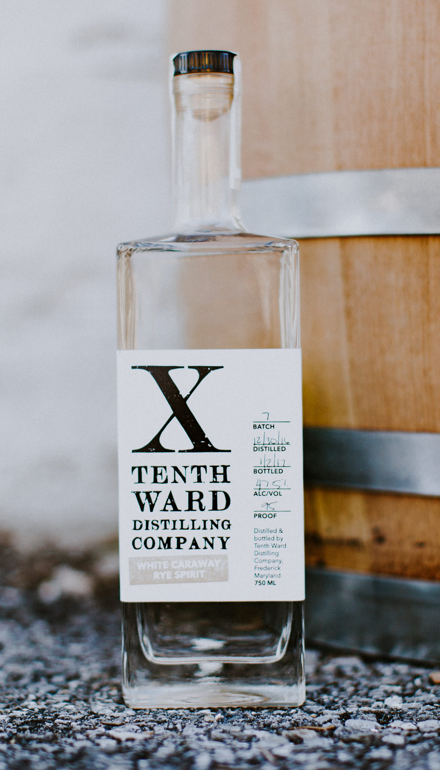 Tenth Ward Distilling Company White Caraway Rye Spirit limited batch